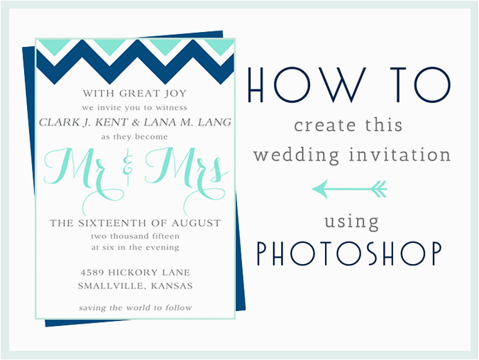How to Make A Birthday Invitation In Photoshop How to Make This Wedding Invitation In Photoshop