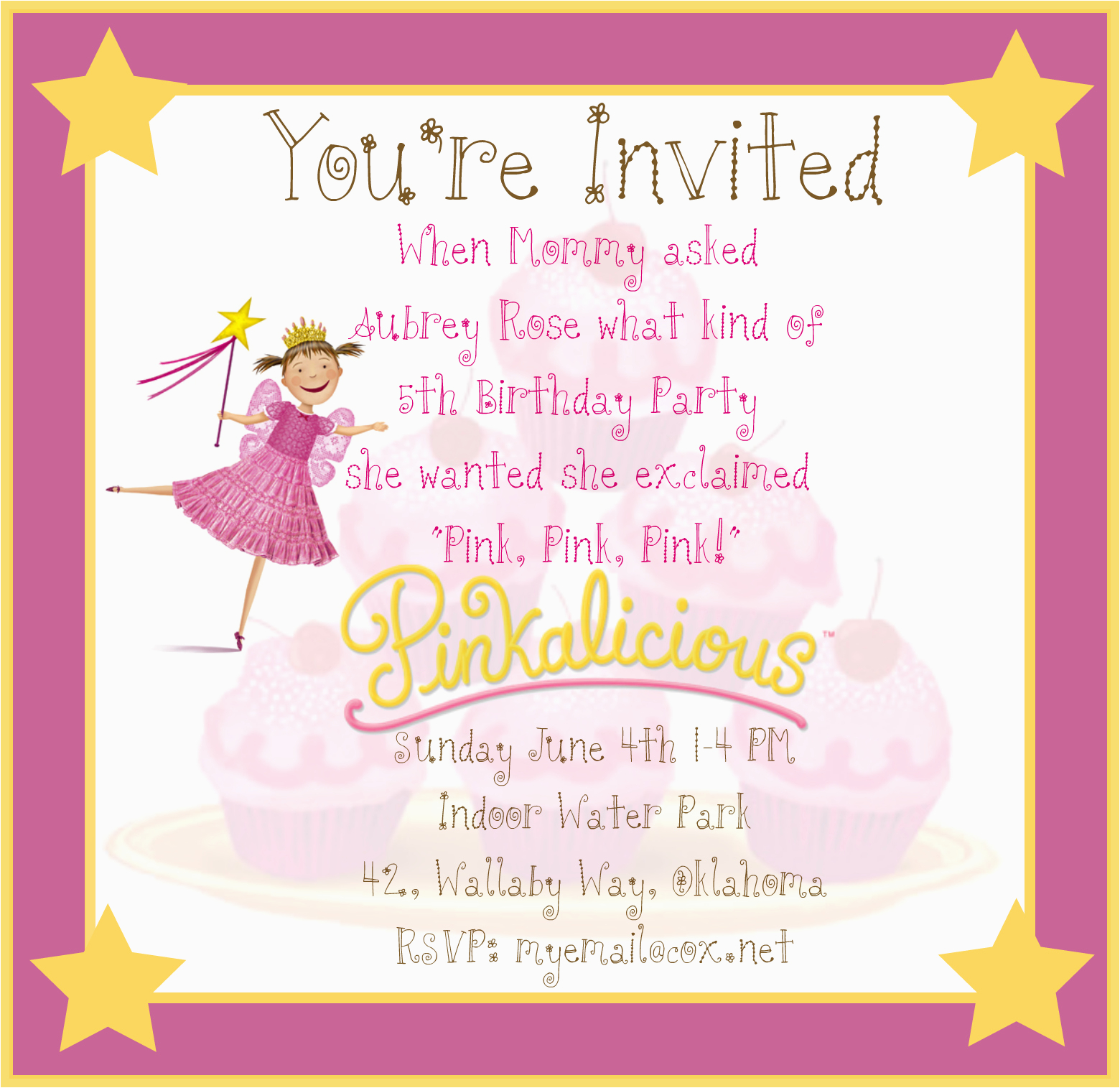 How to Make Birthday Invites Running with Glitter A Pinkalicious Party Invitation