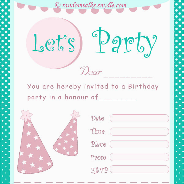 How to Make Cute Invitations for Birthdays Cute Party Invitations Cimvitation