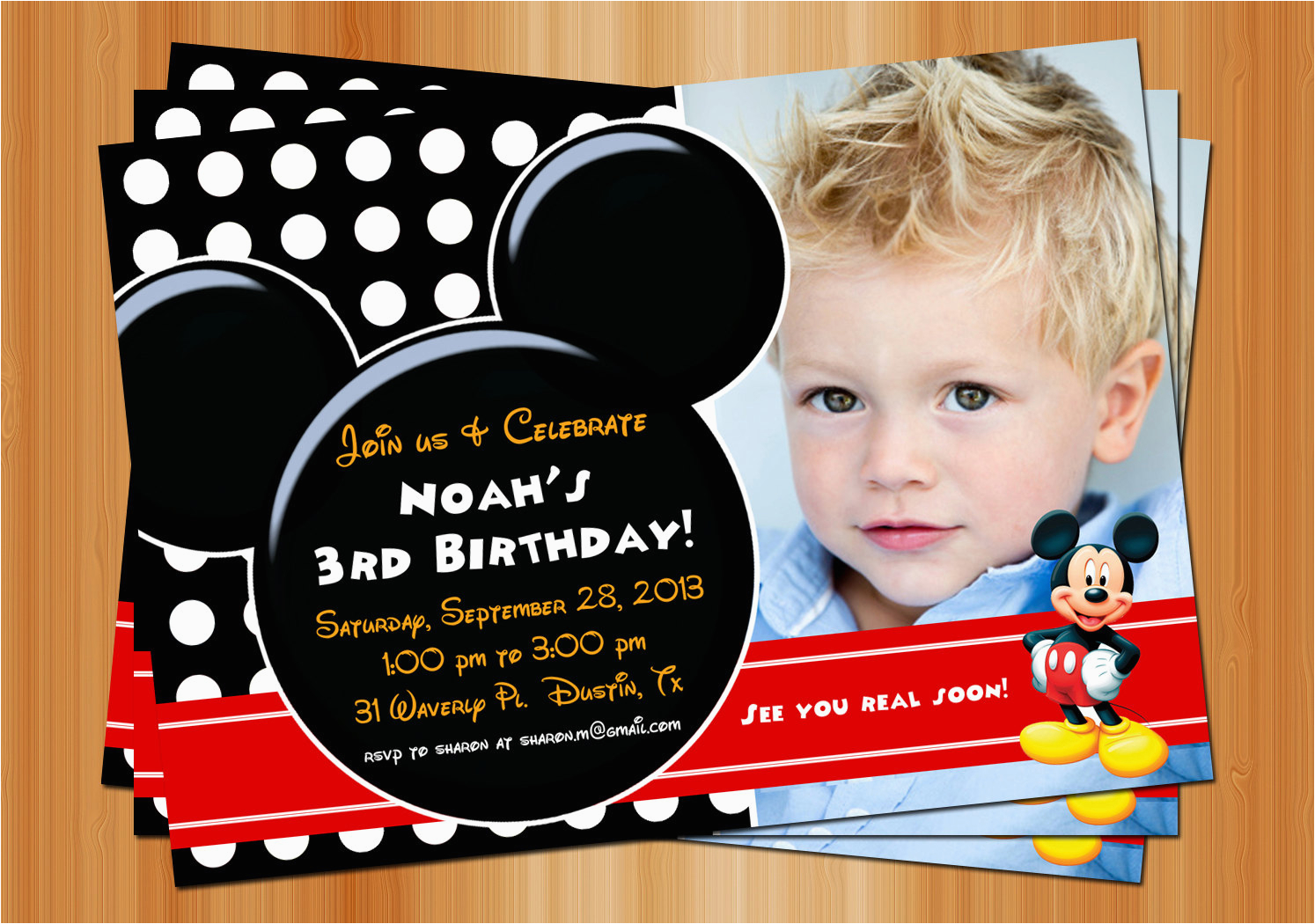 How to Make Mickey Mouse Birthday Invitations Mickey Mouse Birthday Invitation Printable Birthday Party