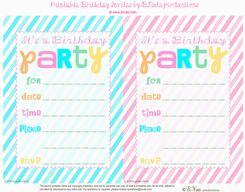 How to Print Birthday Invitations at Home Bnute Productions June 2013 | BirthdayBuzz