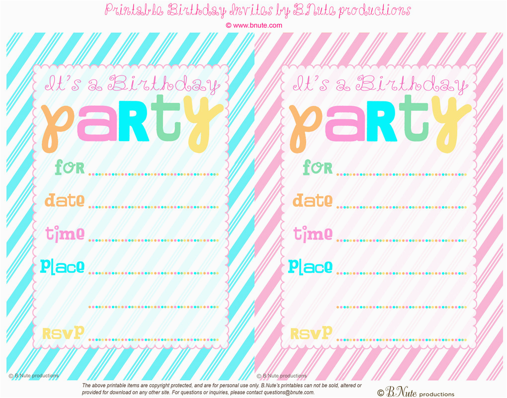 How To Print Birthday Invitations At Home Bnute Productions June 2013 BirthdayBuzz
