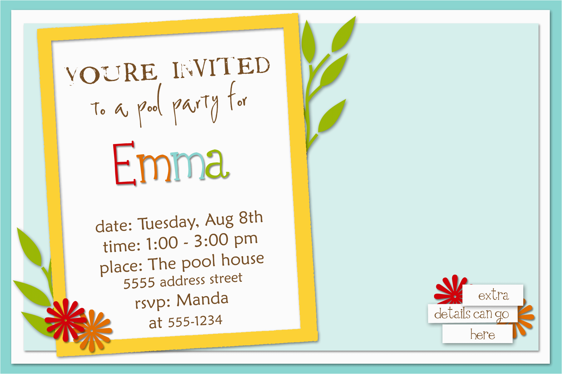 How to Write Invitation for Birthday Party Example How to Write A Birthday Invitation Eysachsephoto Com