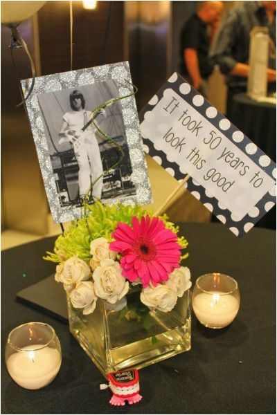 Ideas for Table Decorations for 50th Birthday Party Photo Centerpieces for 50th Birthday Party Decorations