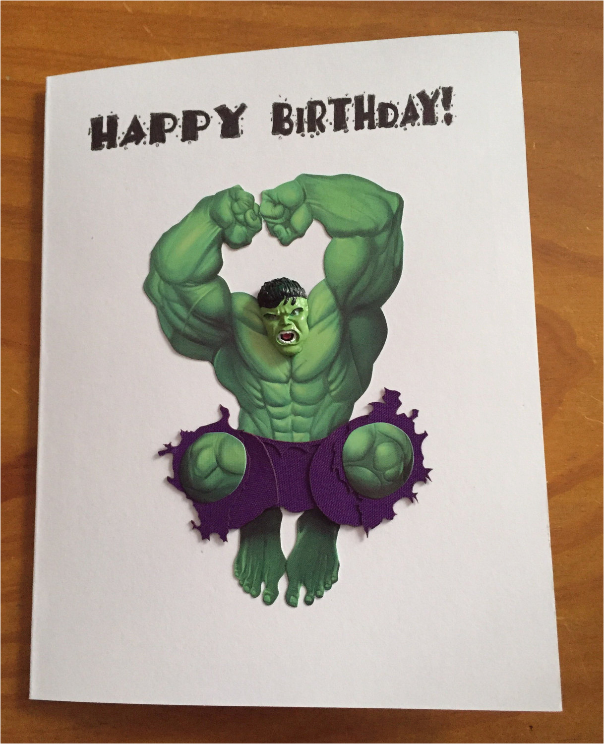 Incredible Hulk Birthday Card Incredible Hulk Birthday Card