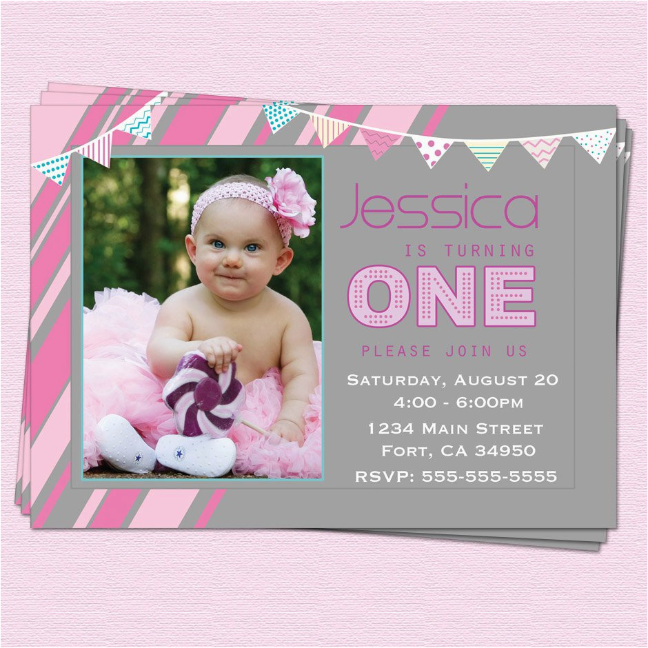 Invitation for 1st Birthday Of Baby Girl First Birthday Invitation Messages for Baby Girl Best