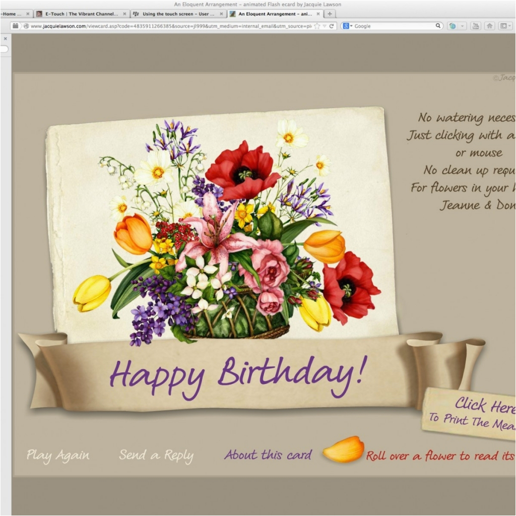 Jacquielawson.com Birthday Cards E Birthday Cards Jacquie Lawson Card Design Ideas