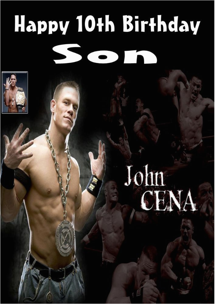 John Cena Birthday Cards Personalised John Cena Birthday Card