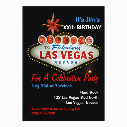 Las Vegas themed Birthday Cards Birthday Party Las Vegas Party Invitations 5 Quot X 7 Las Vegas themed Birthday Cards Birthday Party Las Vegas Party Invitations 5 Quot X 7