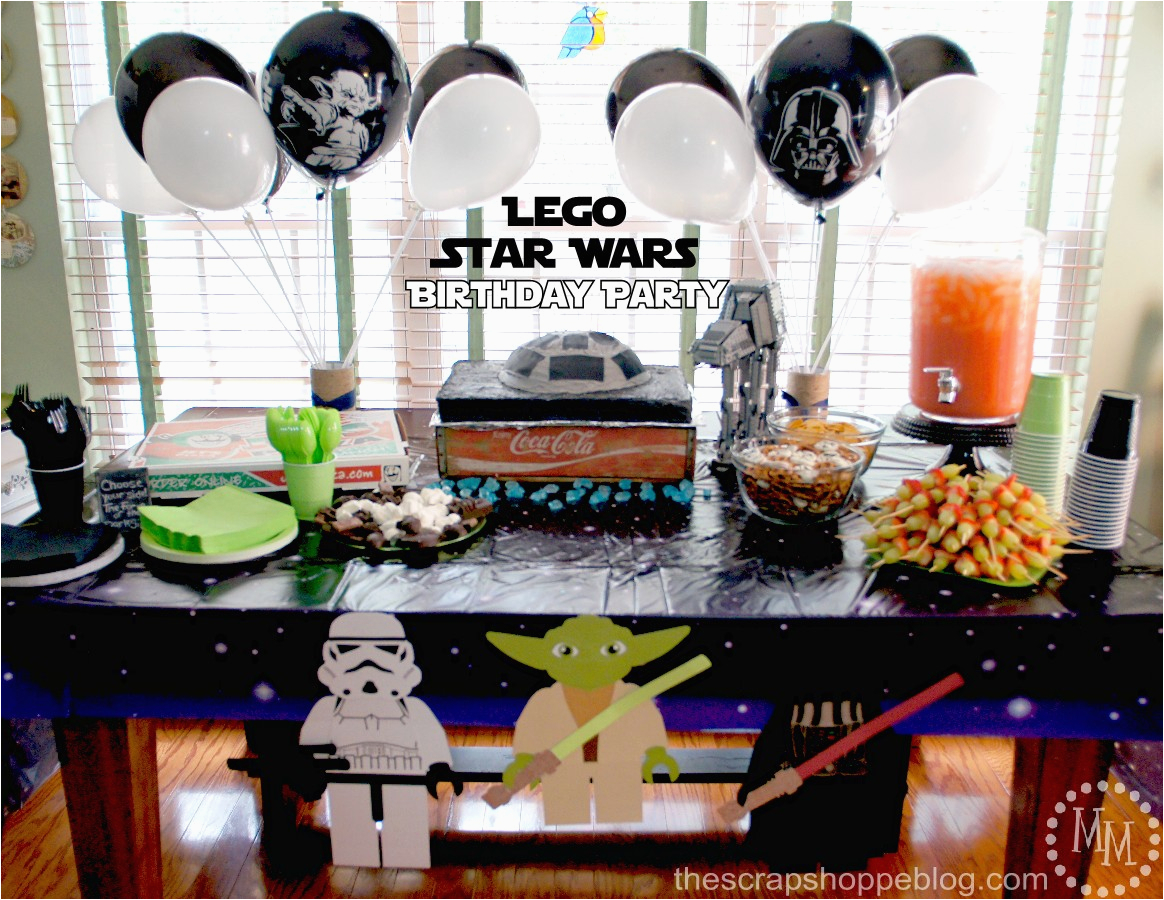 Lego Star Wars Birthday Decorations Lego Star Wars Birthday Party the Scrap Shoppe