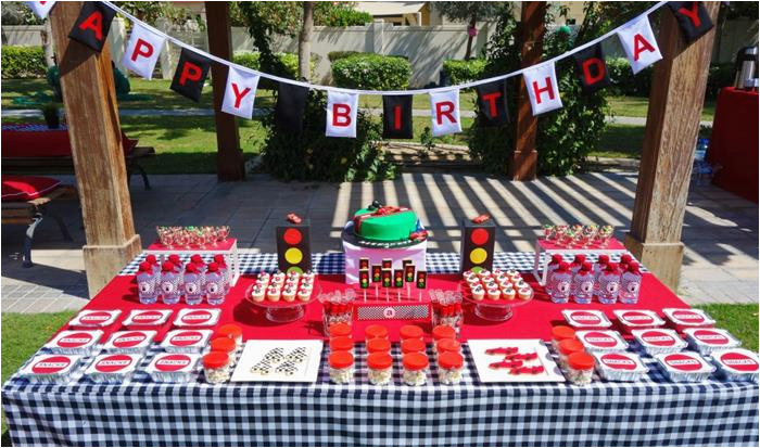 Lightning Mcqueen Birthday Decoration Ideas Kara 39 S Party Ideas Lightning Mcqueen Race Car Party with