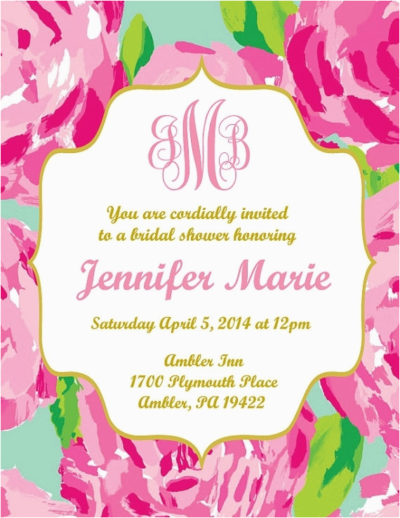 Lilly Pulitzer Birthday Invitations Lilly Pulitzer Invitations Cobypic Com