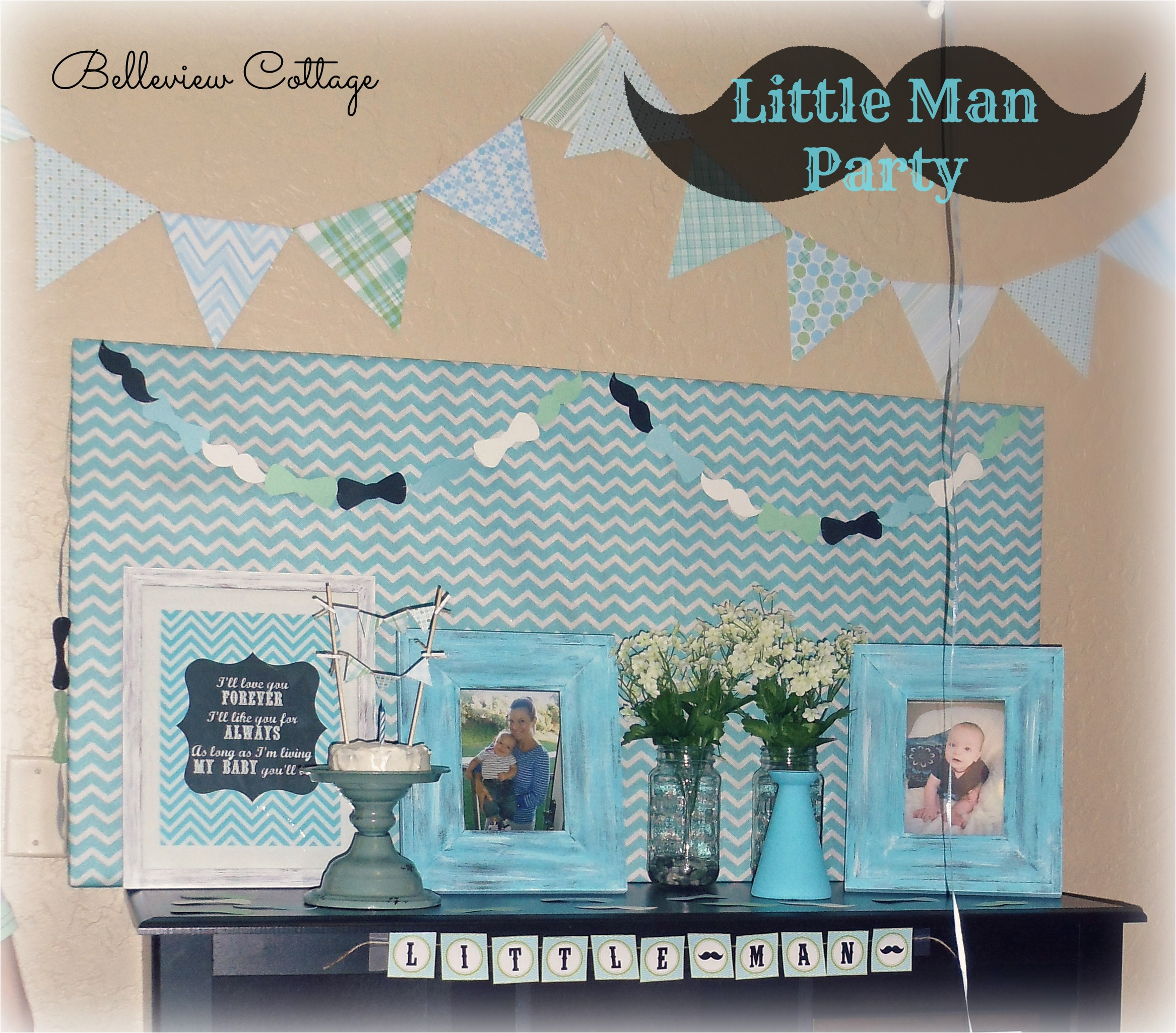 Little Man 1st Birthday Decorations Little Man First Birthday Party Belleview Cottage