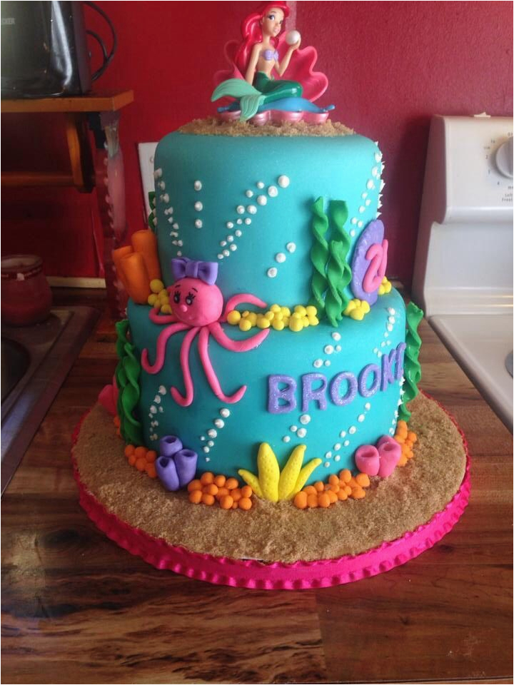 Little Mermaid Birthday Cake Decorations Best 25 Mermaid Birthday Cakes Ideas On Pinterest