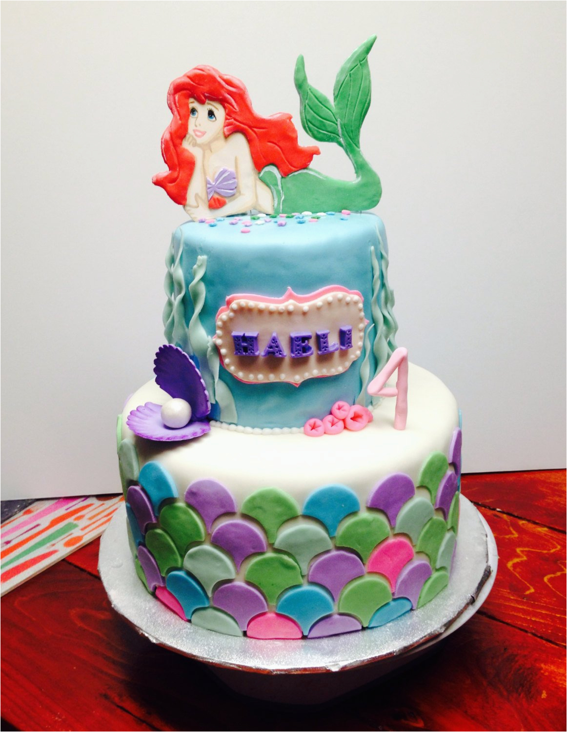 Little Mermaid Birthday Cake Decorations Little Mermaid Cake topper Little Mermaid Birthday Cake Decorations Little Mermaid Cake topper