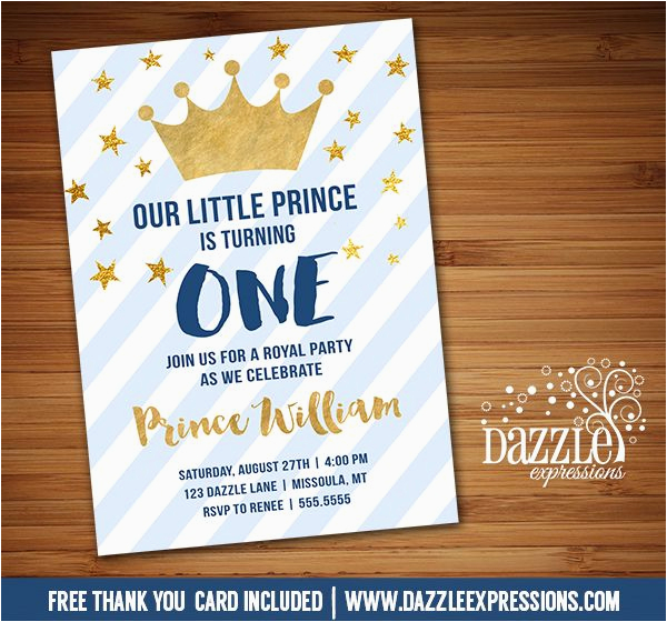 Little Prince 1st Birthday Invitations Printable Navy Blue and Gold Little Prince Birthday Little Prince 1st Birthday Invitations Printable Navy Blue and Gold Little Prince Birthday