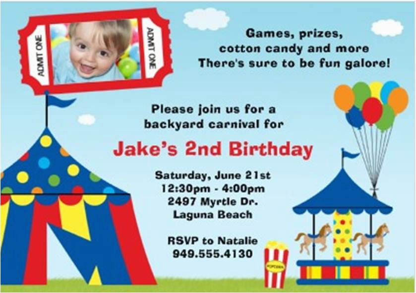 M M Birthday Party Invitations Colourful Carnival themed Birthday Party Margusriga Baby