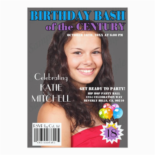 Magazine Cover Birthday Cards Birthday Bash Blue Purple Magazine Cover Any Age Card Magazine Cover Birthday Cards Birthday Bash Blue Purple Magazine Cover Any Age Card