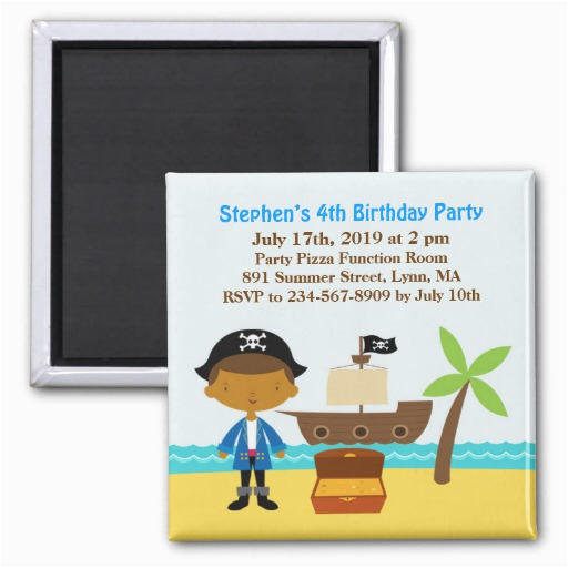 Magnetic Birthday Party Invitations Pirate Birthday Party Invitation Magnet Zazzle Magnetic Birthday Party Invitations Pirate Birthday Party Invitation Magnet Zazzle