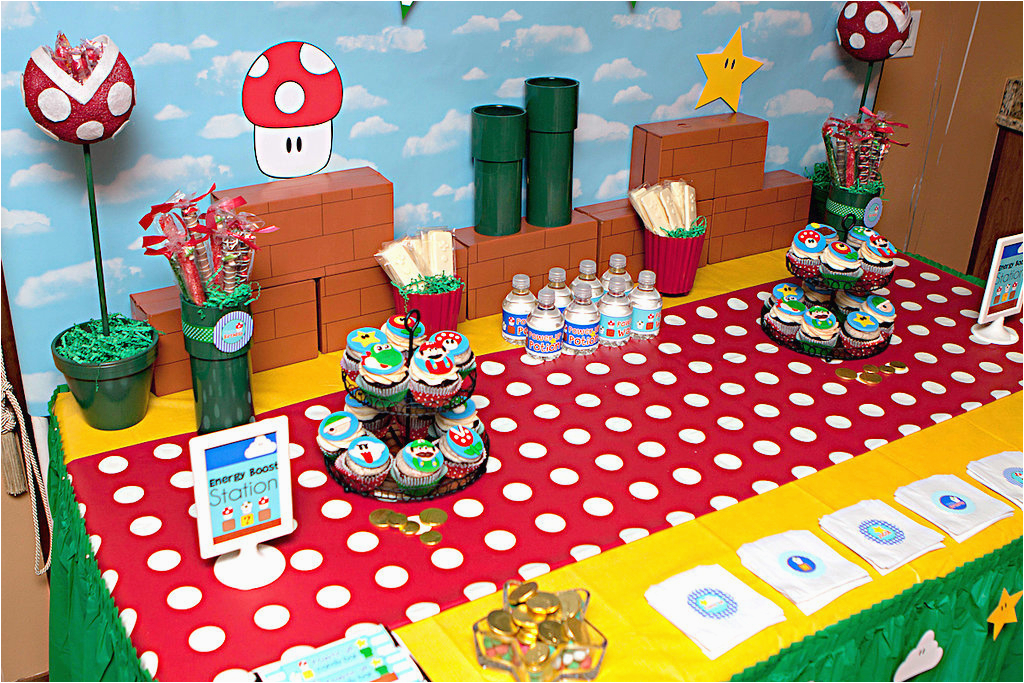 Mario Bros Birthday Decorations Super Mario Birthday Party Popsugar Moms