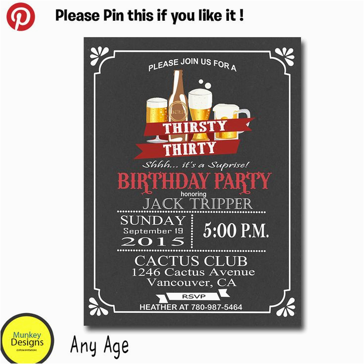 Mens 30th Birthday Invitations Best 25 Men 39 S 30th Birthday Ideas On Pinterest Surprise
