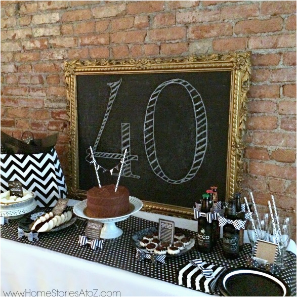 Mens 40th Birthday Decorations 40th Birthday Party Idea for A Man