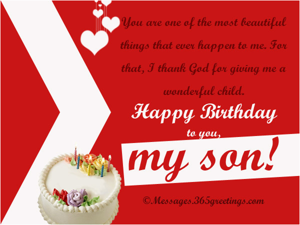 Message for son S Birthday Card Birthday Wishes for son 365greetings Com