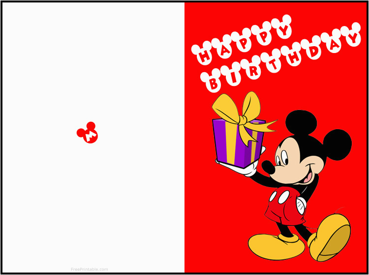 Mickey Mouse Birthday Greeting Cards Free Printable Mickey Mouse Birthday Cards Luxury