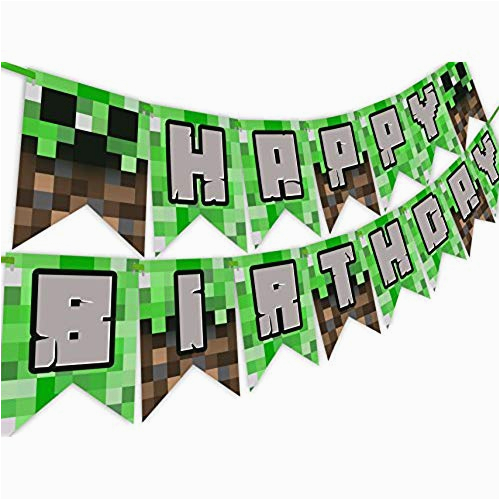 Minecraft Birthday Card Amazon Minecraft Birthday Party Amazon Com