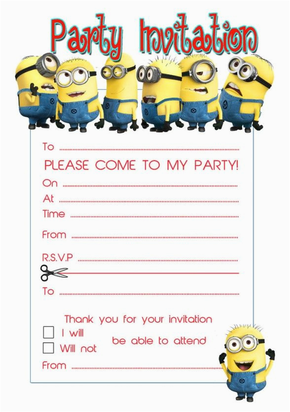 Minion Birthday Party Invites 17 Best Ideas About Minion Party Invitations On Pinterest