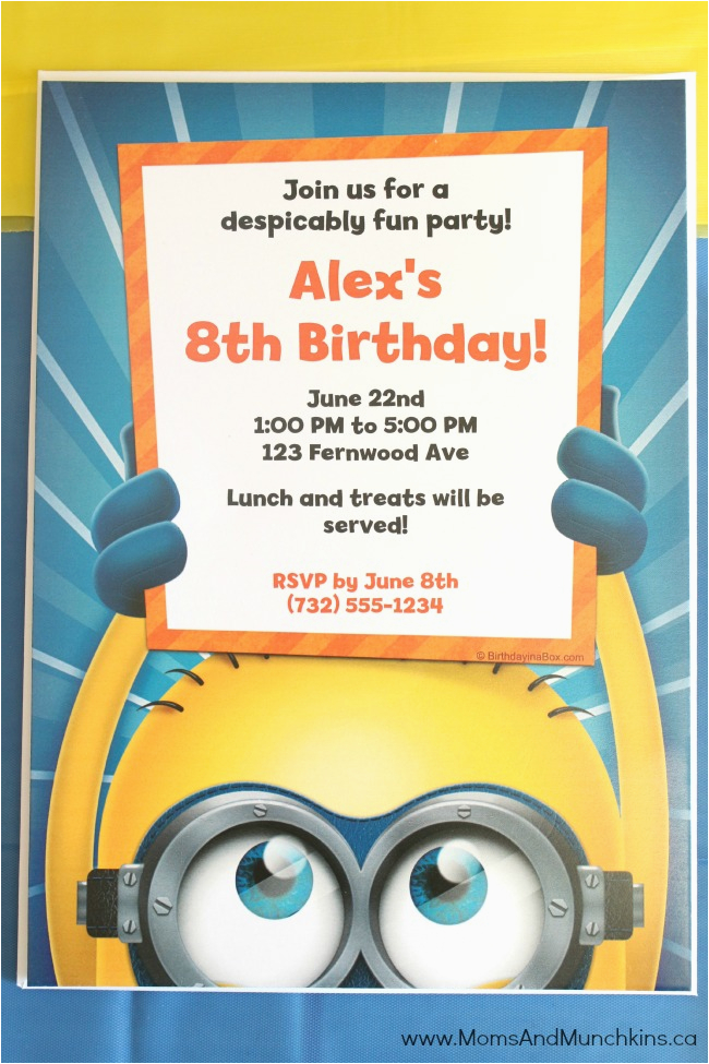 Minions Birthday Invitations Free Online Minions Birthday Party Ideas Moms Munchkins