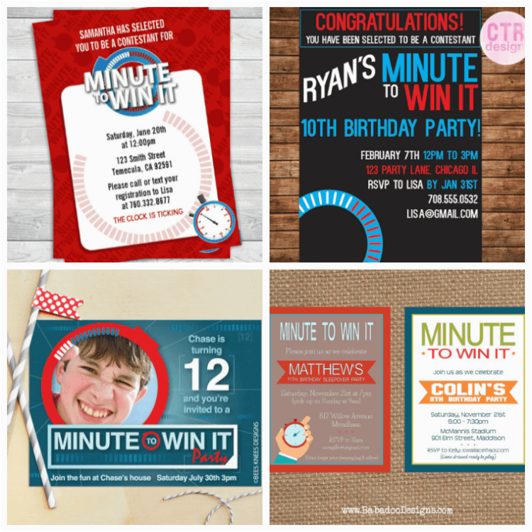 Minute to Win It Birthday Party Invitations 10 Awesome Minute to Win It Party Games Happiness is