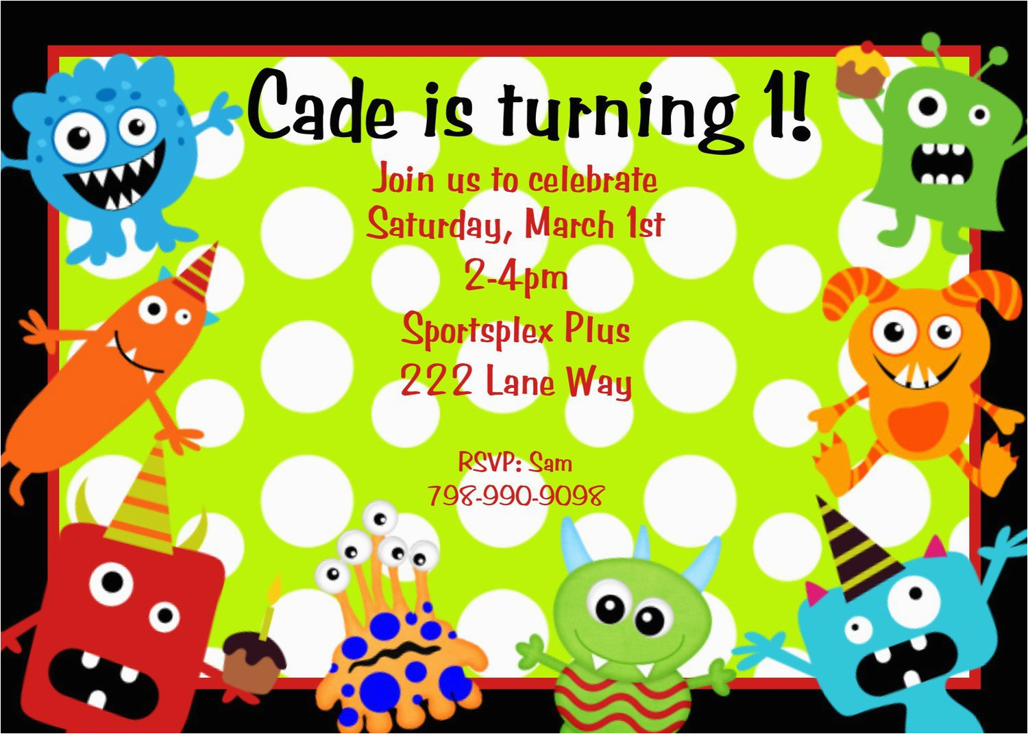Monster themed Birthday Invitations Monster Invitations Birthday Best Party Ideas