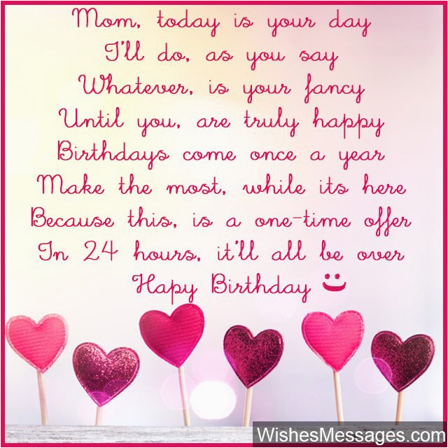 Mother Birthday Card Poems Birthday Poems for Mom Wishesmessages Com