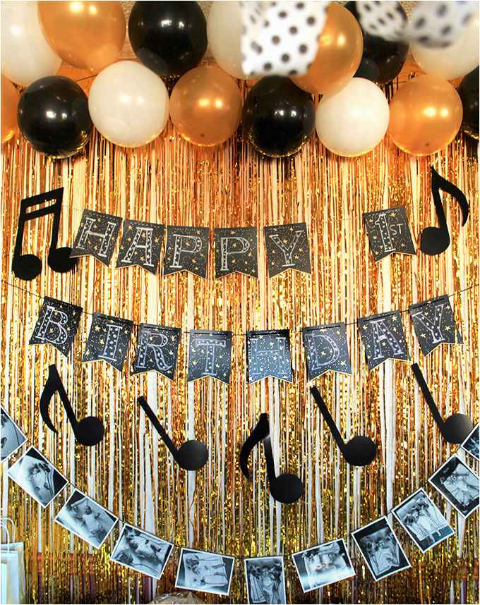 Music themed Birthday Decorations A Music themed First Birthday Party Party Inspiration