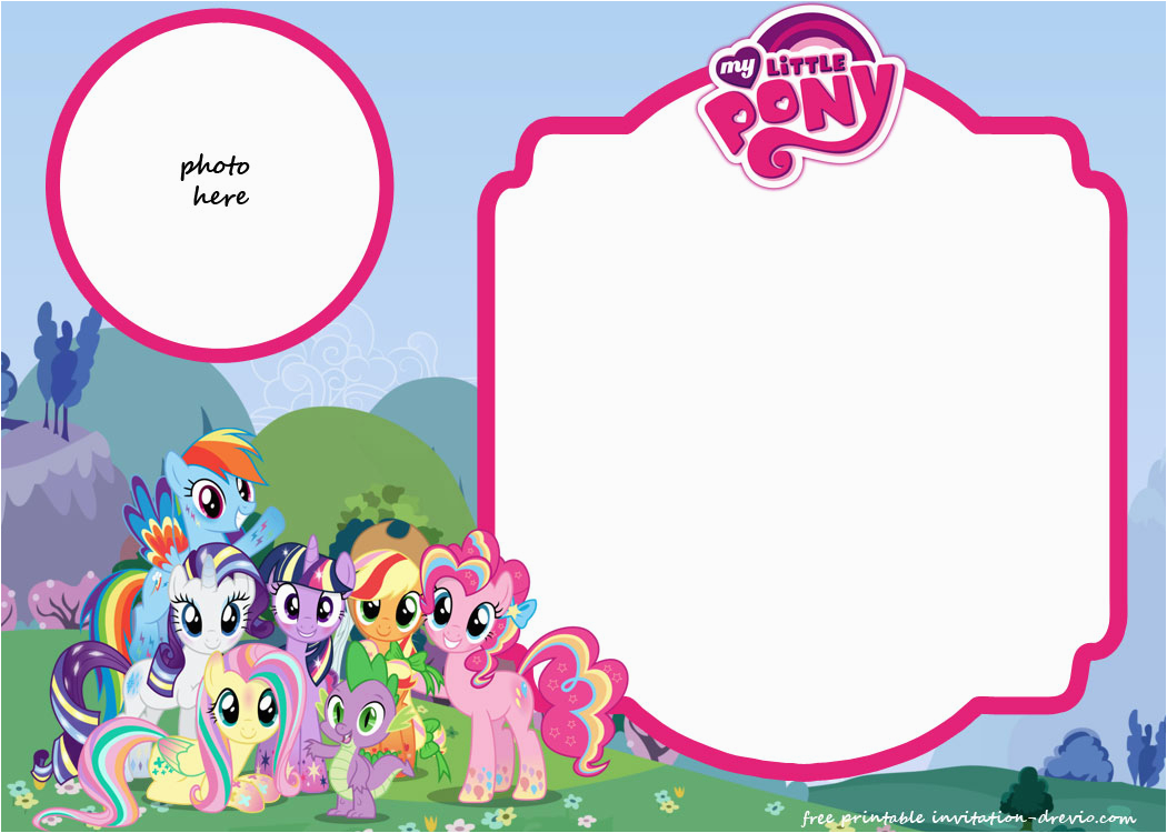 My Little Pony Birthday Cards Free My Little Pony Birthday Invitation Template Equestria