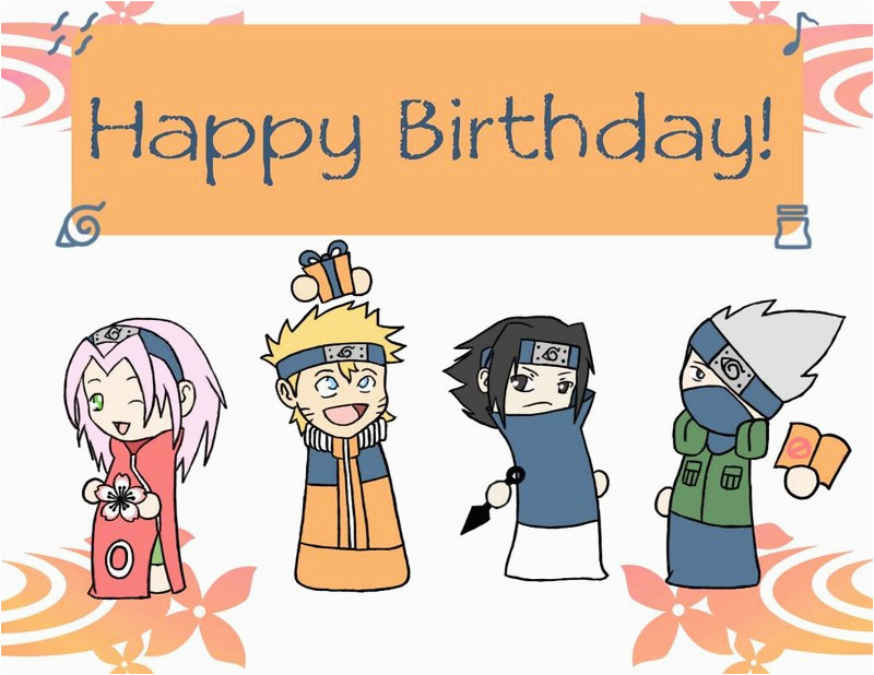Naruto Birthday Card BirthdayBuzz