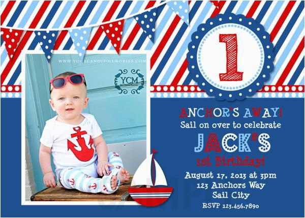 Nautical Birthday Invites 5 Nautical Birthday Invitations for Your Inspiration