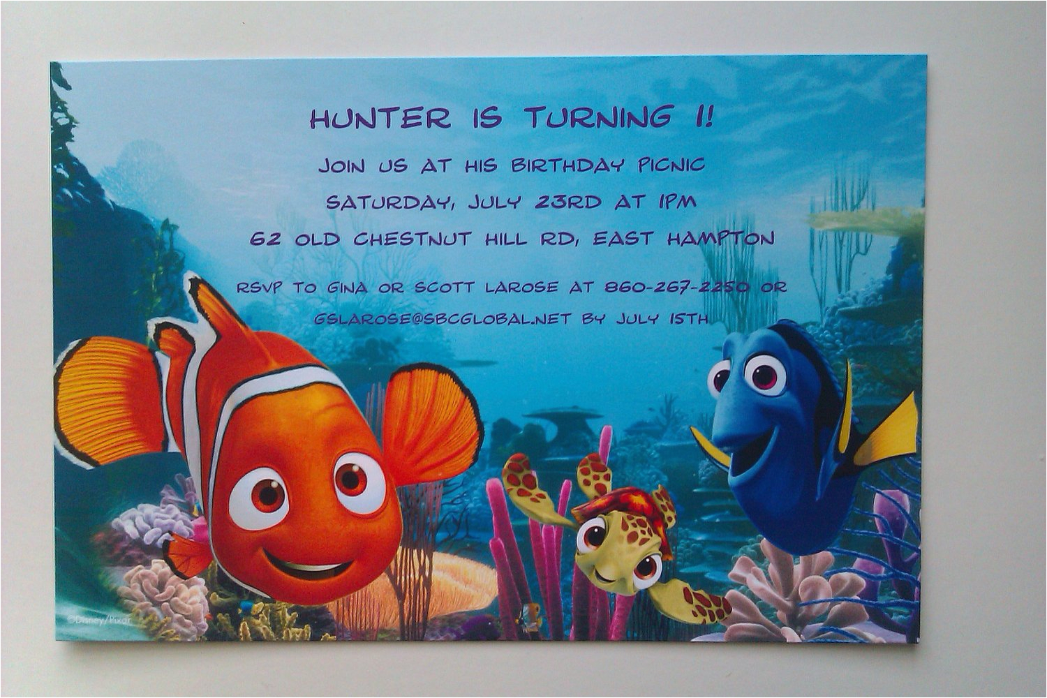 Nemo Birthday Party Invitations Finding Nemo Invitations Nemo Birthday Party Invitations Finding Nemo Invitations