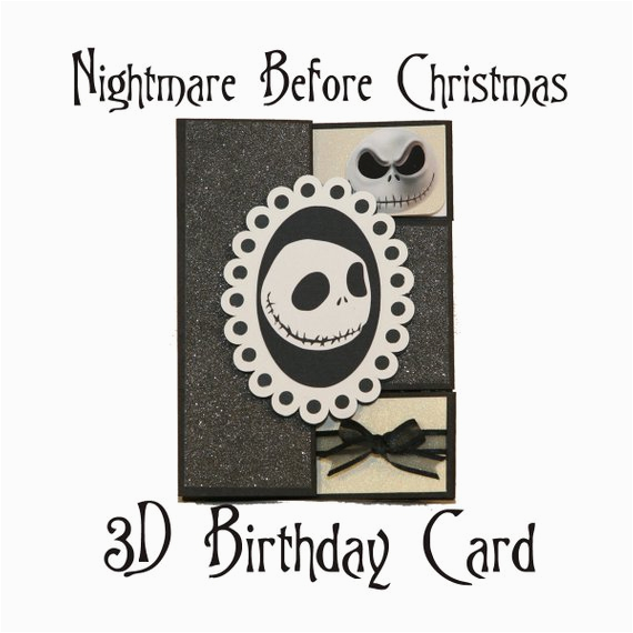 Nightmare before Christmas Birthday Card Nightmare before Christmas Birthday Shutter by