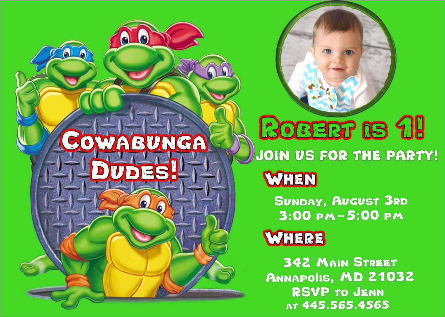 Ninja Turtles Birthday Invites Free Printable Ninja Turtle Birthday Party Invitations