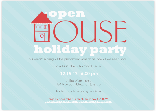 Open House Birthday Party Invitation Wording Open House Party Invitation Wording