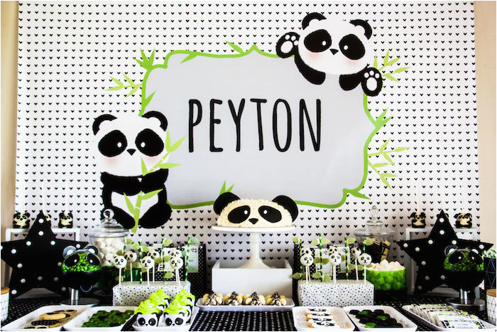 Panda Bear Birthday Decorations Kara 39 S Party Ideas Panda Bear Quot Panda Monium Quot Birthday