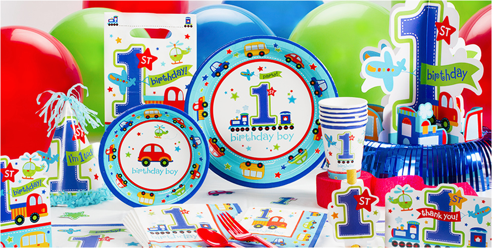 Party City 1st Birthday Decorations All Aboard 1st Birthday Party Supplies 1st Birthday