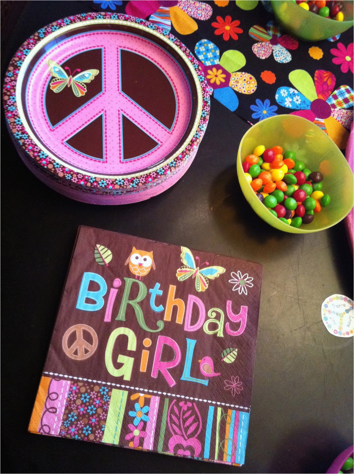 Peace Sign Birthday Decorations Widney Woman Mini Me 39 S Peace Sign Birthday Party