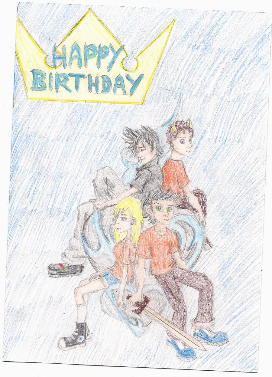 Percy Jackson Birthday Card Percy Jackson Birthday Card by themuzbo On Deviantart
