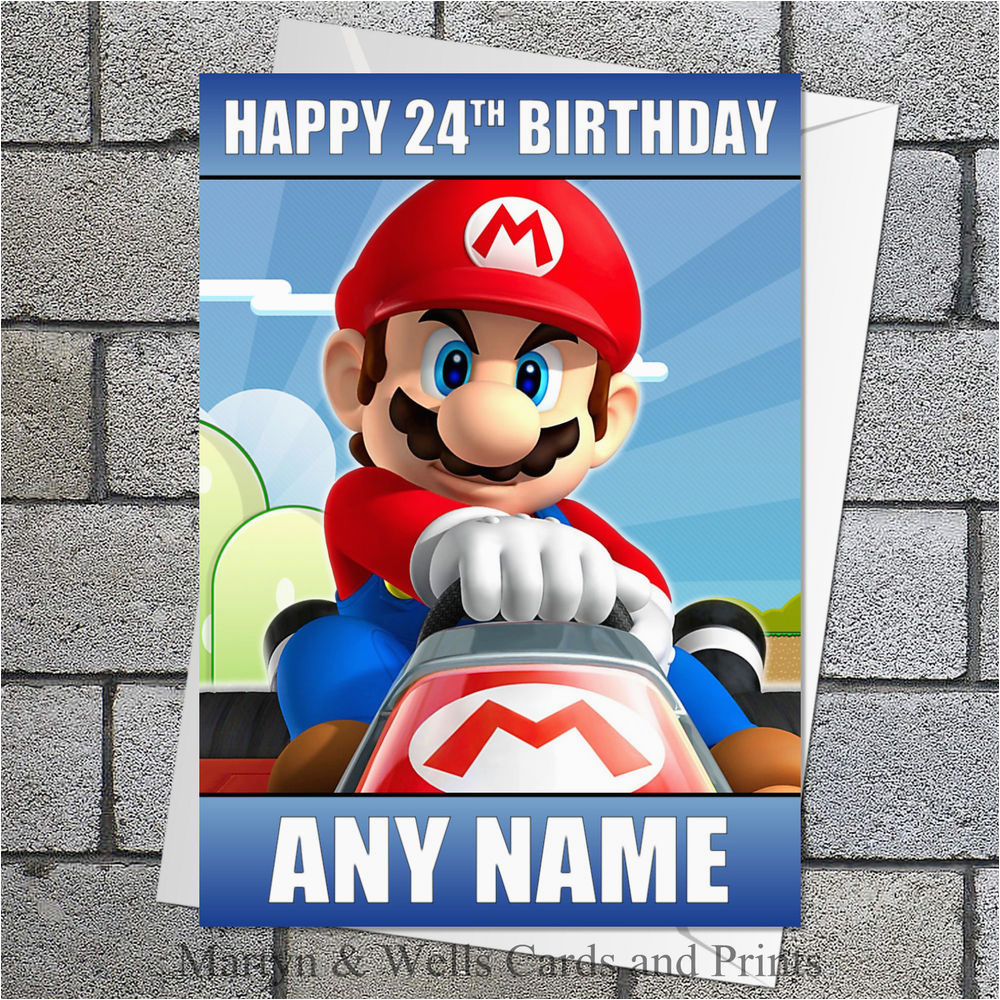 Free Printable Mario Birthday Card