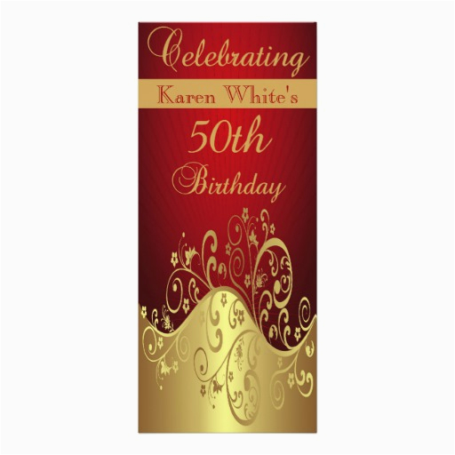 Personalized 50th Birthday Invitations 50th Birthday Party Personalized Invitation Zazzle