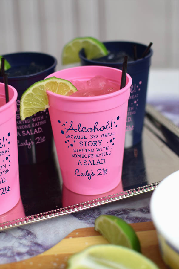 Personalized Birthday Decorations Adults Personalized 12 Oz Reusable Adult Birthday Stadium Cups