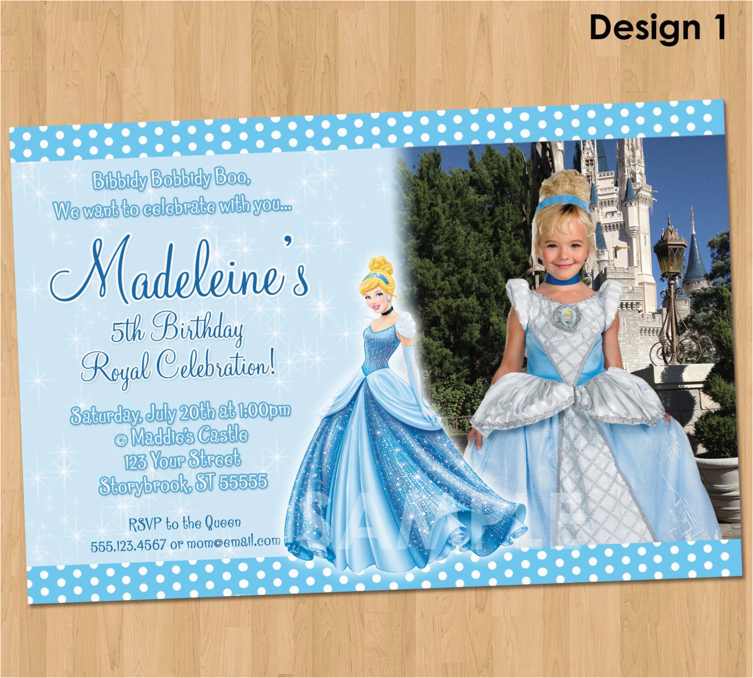 Personalized Cinderella Birthday Invitations Cinderella Invitation Printable Cinderella Birthday